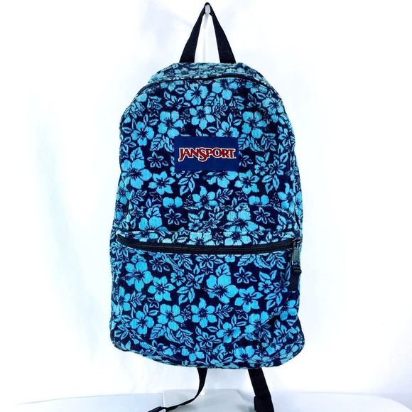 Jansport Bags Vintage Jansport Blue Floral Hawaiian Corduroy